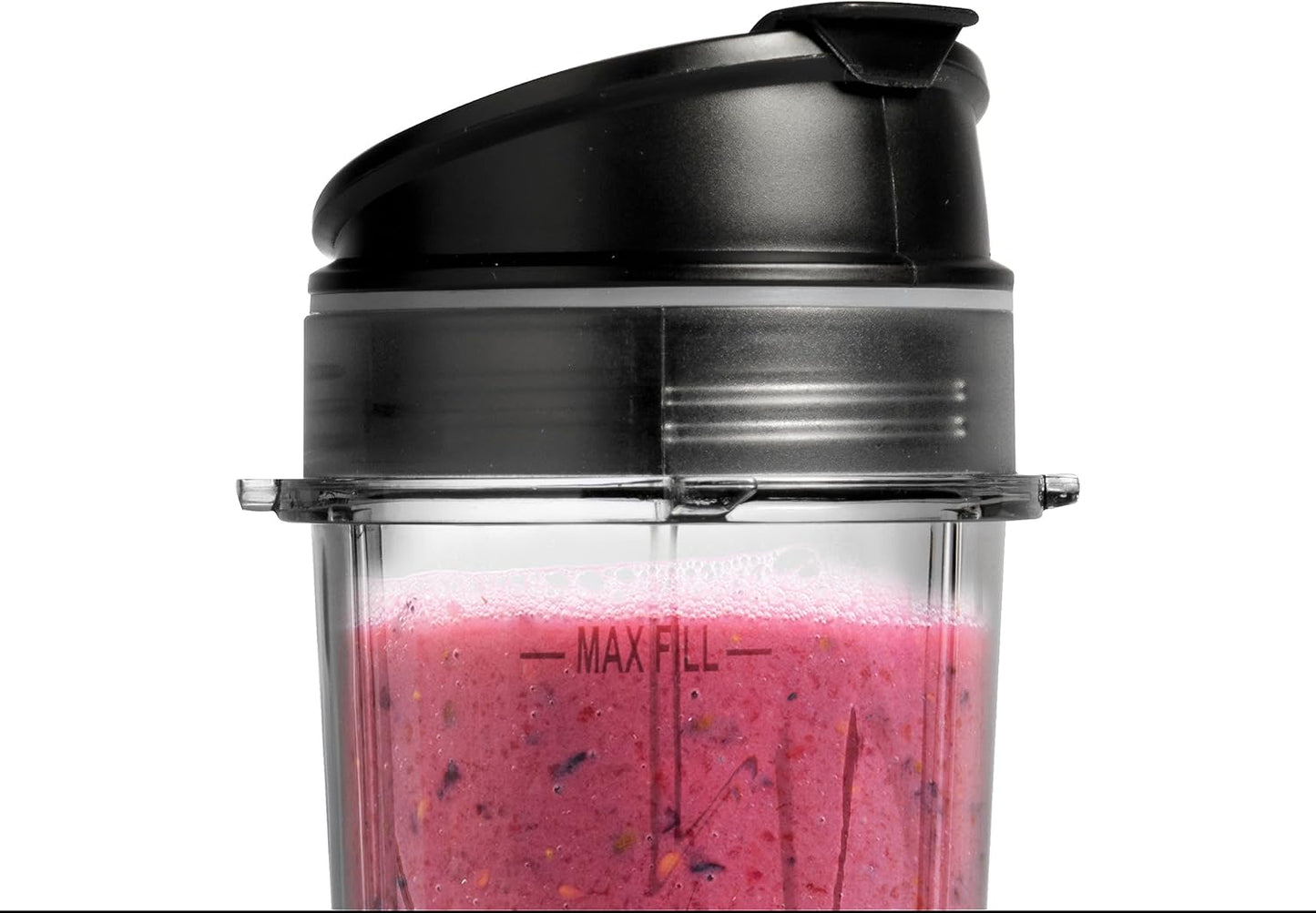 Ninja Fit Compact Personal Blender, Portable Blender for-Smoothies, Shakes, Food Prep, and Frozen Blending, 700-Watt Base, (2) 16-oz. Cups and Spout Lids, Black QB3001SS