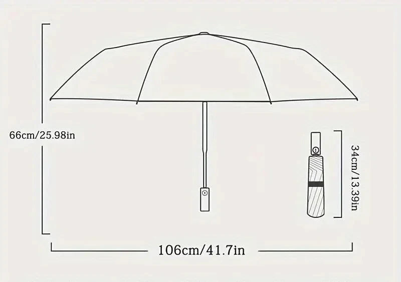 Parapluie Robuste à Double Tonalité avec Structure Renforcée