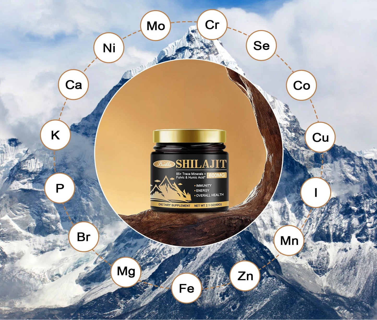 Résine de Shilajit Original Himalaya 100% Bio