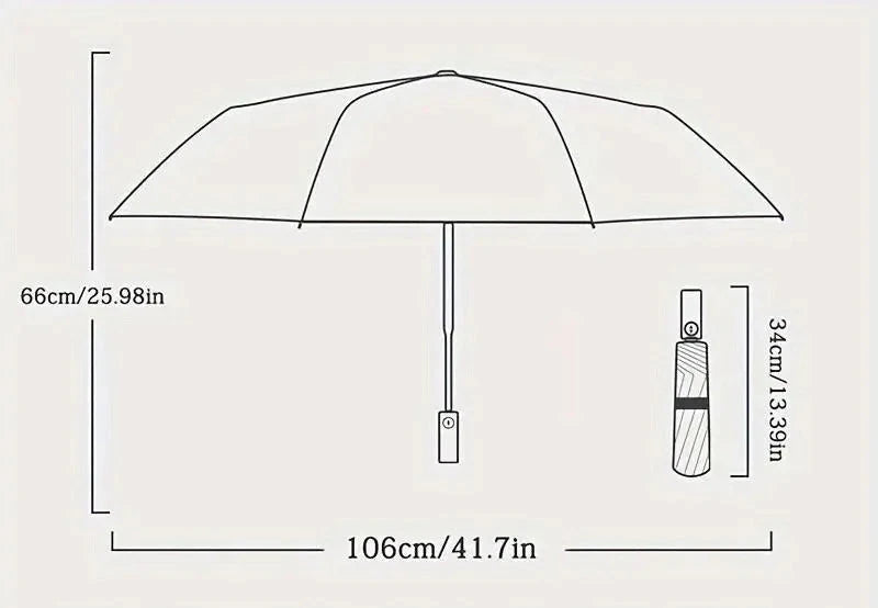 Parapluie Robuste à Double Tonalité avec Structure Renforcée