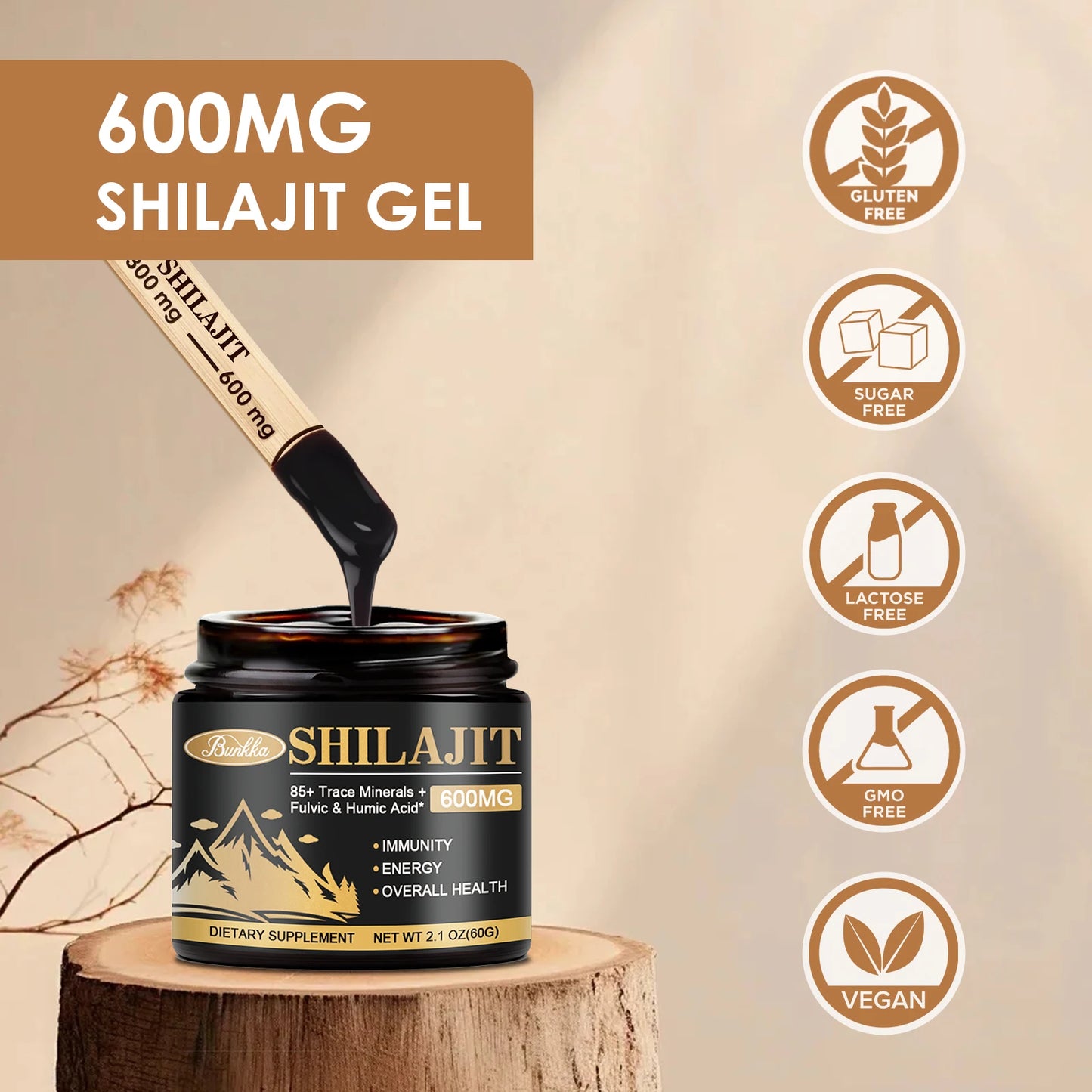 Résine de Shilajit Original Himalaya 100% Bio