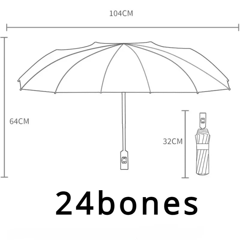 Parapluie Robuste à Double Tonalité avec Structure Renforcée