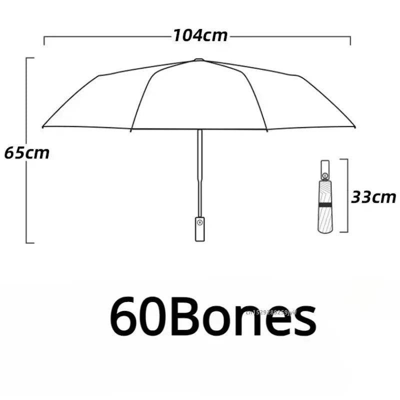 Parapluie Robuste à Double Tonalité avec Structure Renforcée