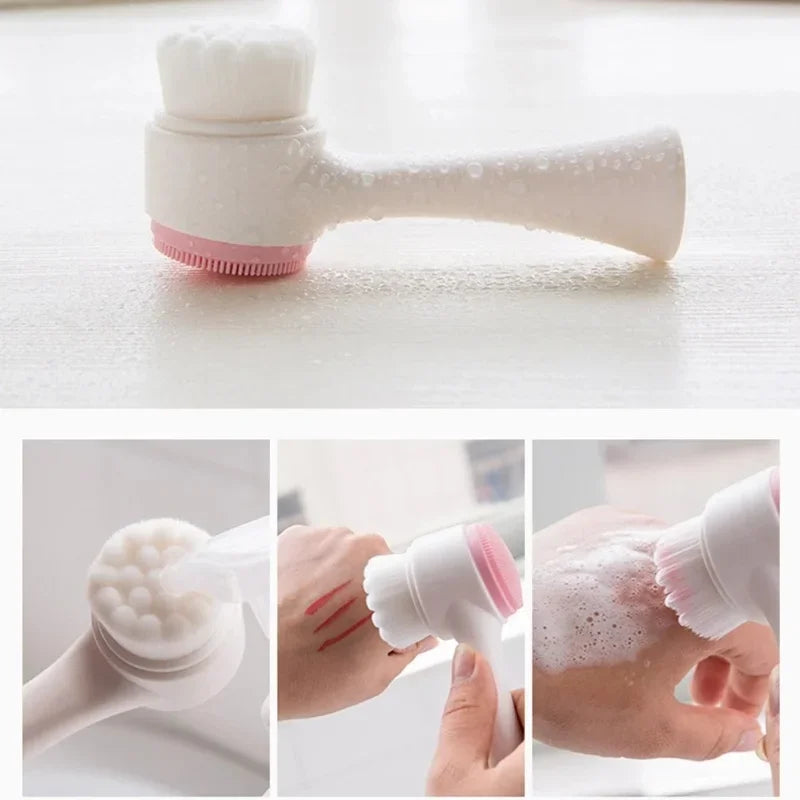 3D Brosse Massage manuel Brosse pour le visage