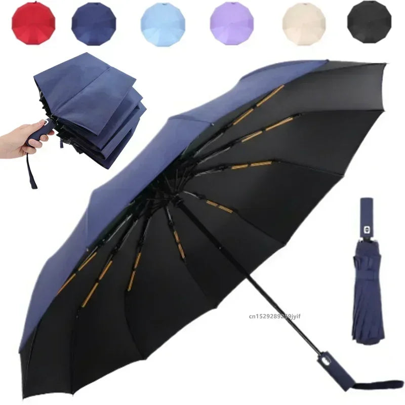 Parapluie Robuste à Double Tonalité avec Structure Renforcée