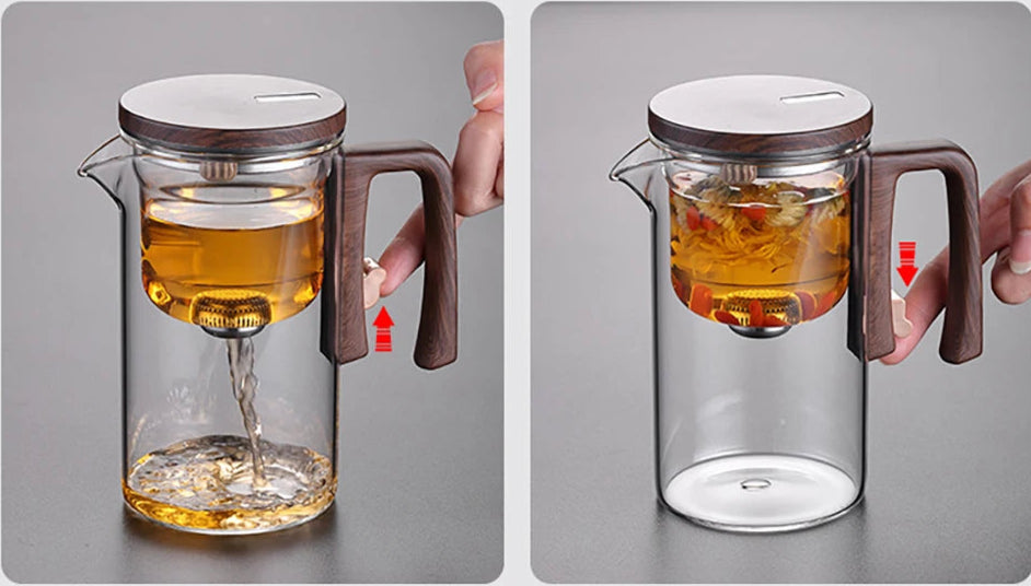 Théière en verre Bouilloire Infuseur 520ML / 720ML